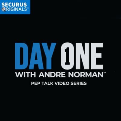 logo for one of the "Securus Originals" programs trademarked "Day One with Andre Norman"